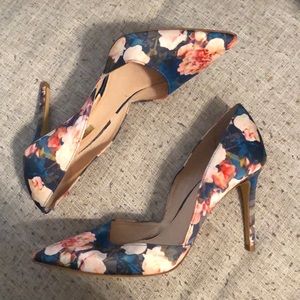floral heels